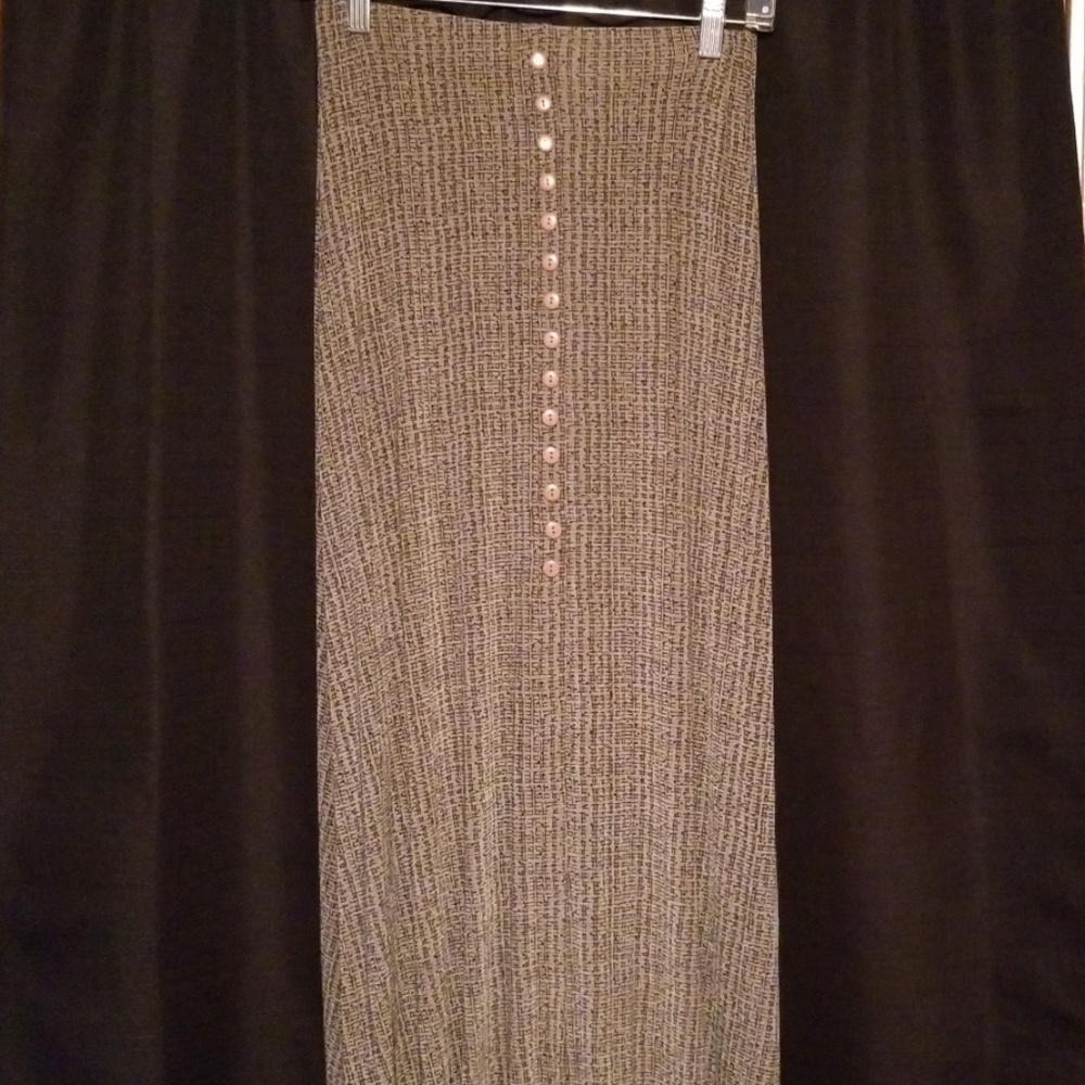 Long silk skirt